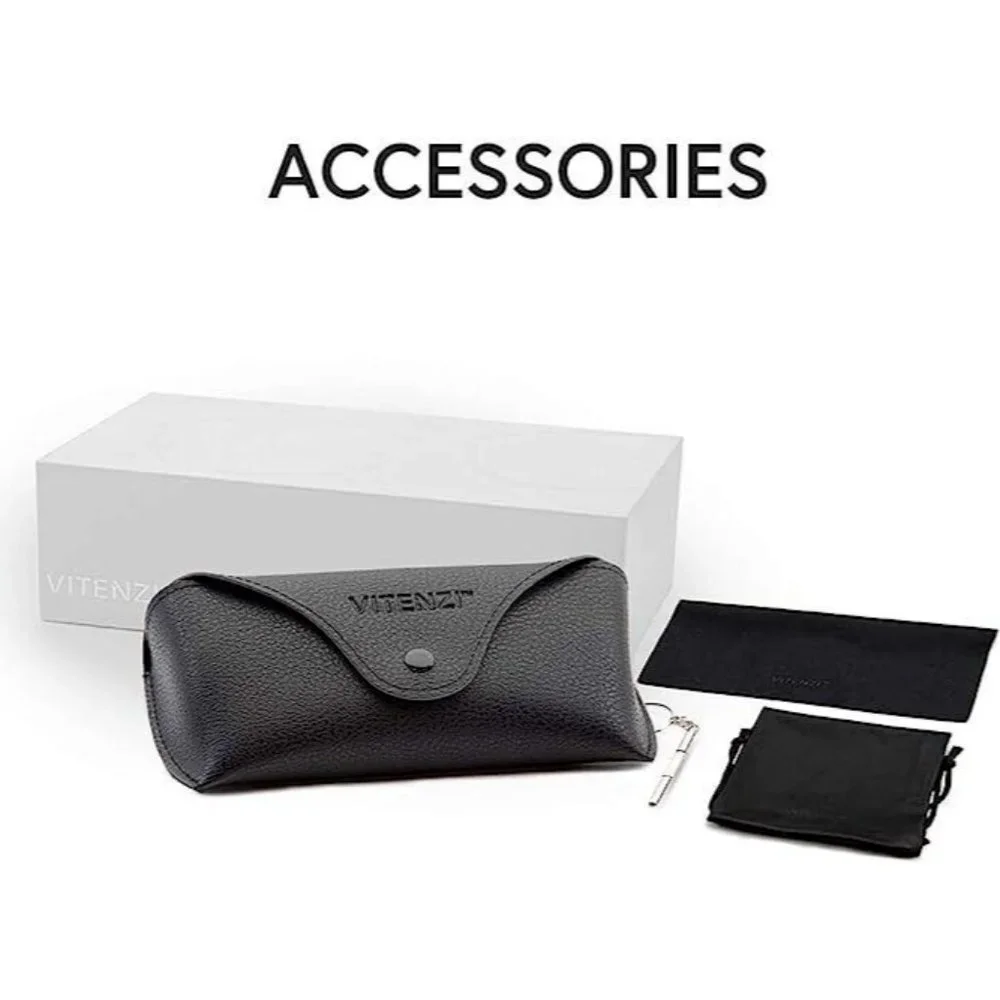 VITENZI Full Reader‎ Sunglasses for Women Vintage Tinted Venice in Black +2.75